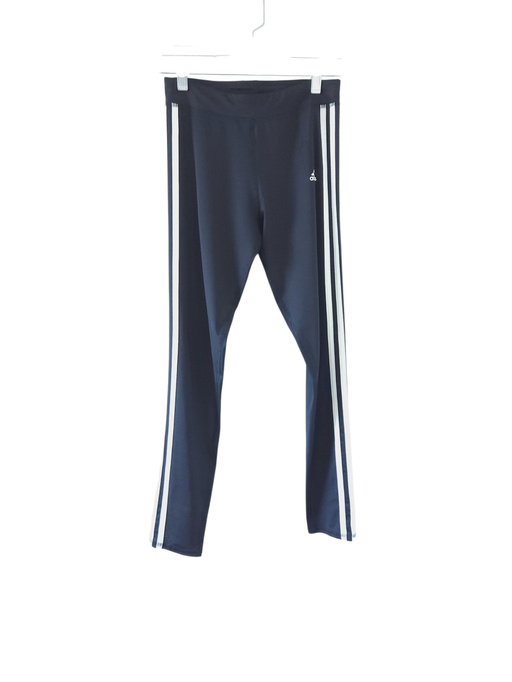 Adidas Kids Girl Black Track Leggings with White Side Stripes Large Size 14 KIDS